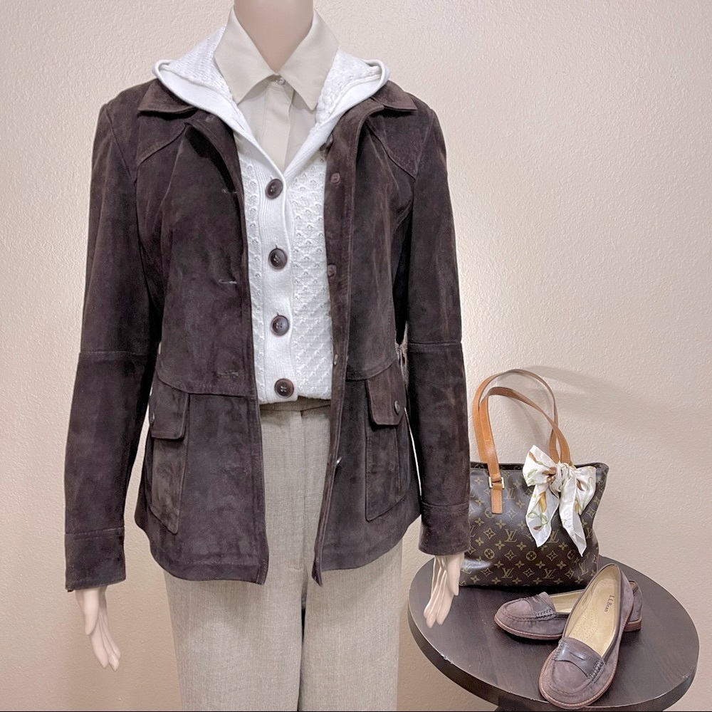 🌱 Vintage L.L.Bean Genuine Suede Coat